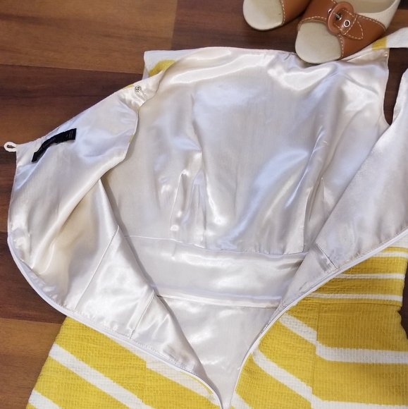 The Limited Yellow/White striped dress MINT sz2 - Picture 4 of 7